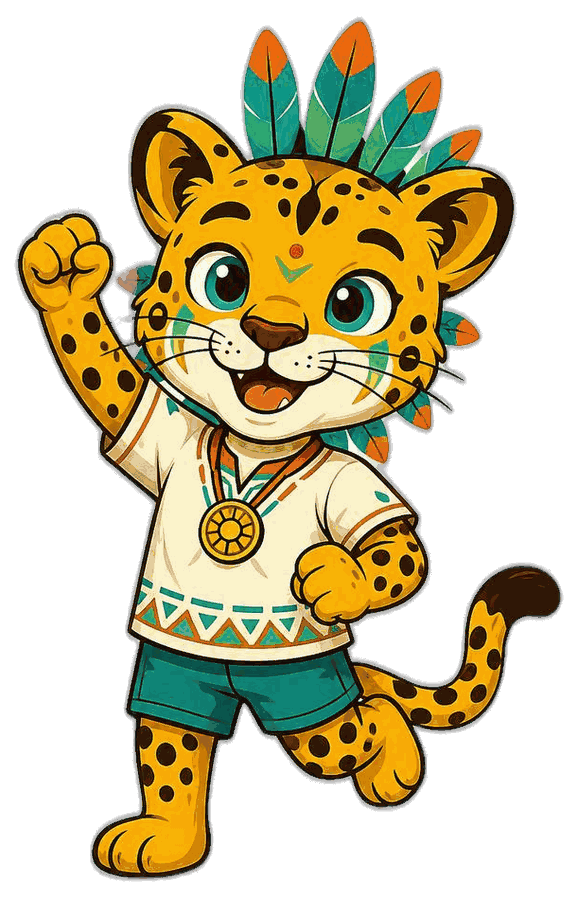 Pequeno Jaguá comemorando